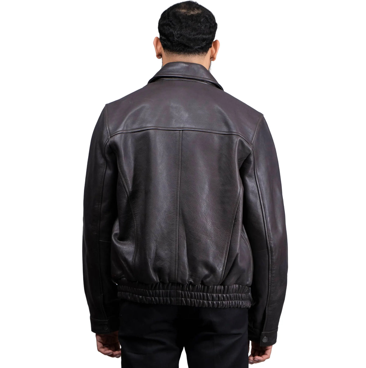 Classic Leather Bomber Jacket