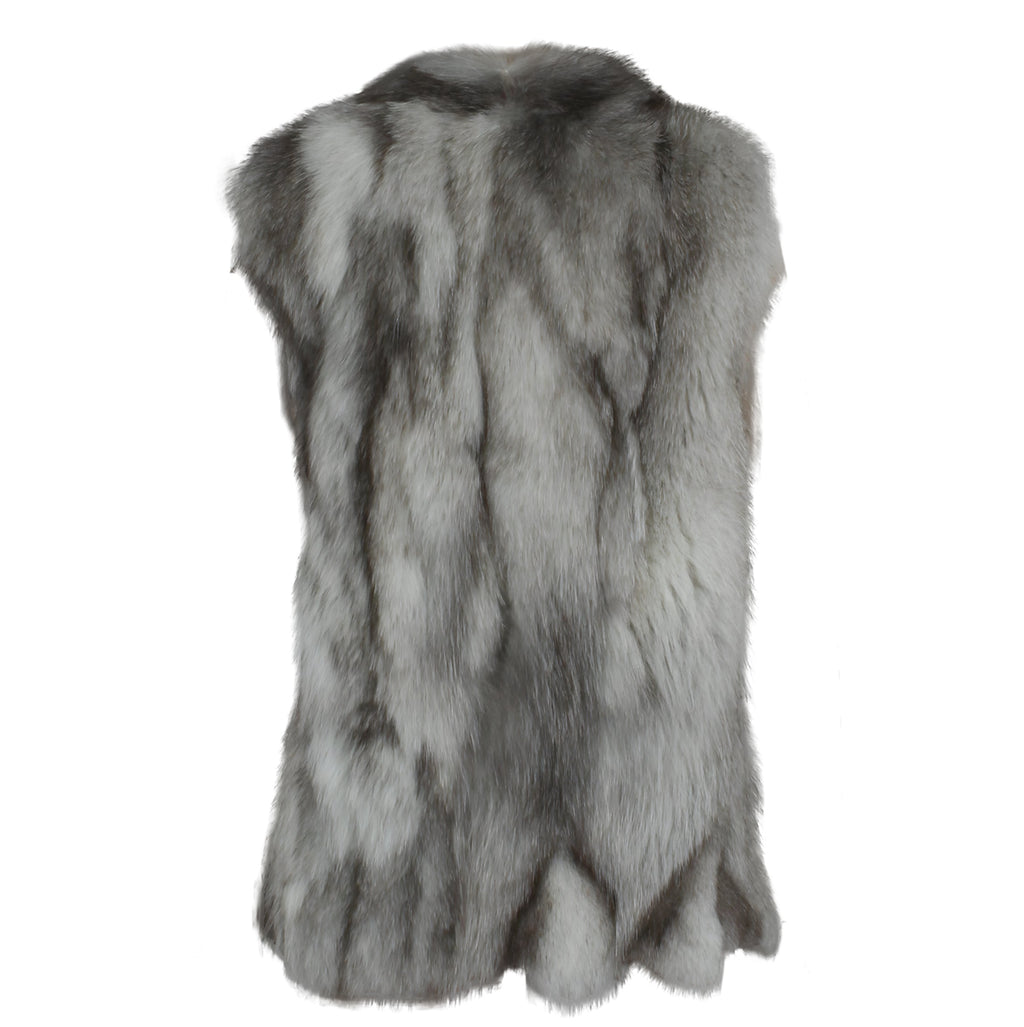 Natural Blue Fox Vest