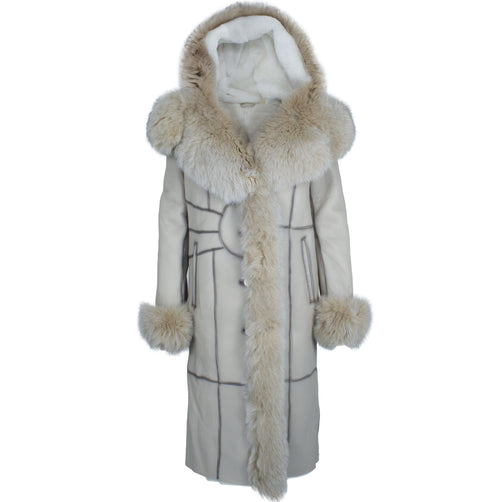 Acro Shearling Trench Coat