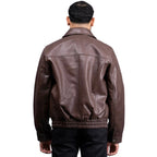 Classic Leather Bomber Jacket