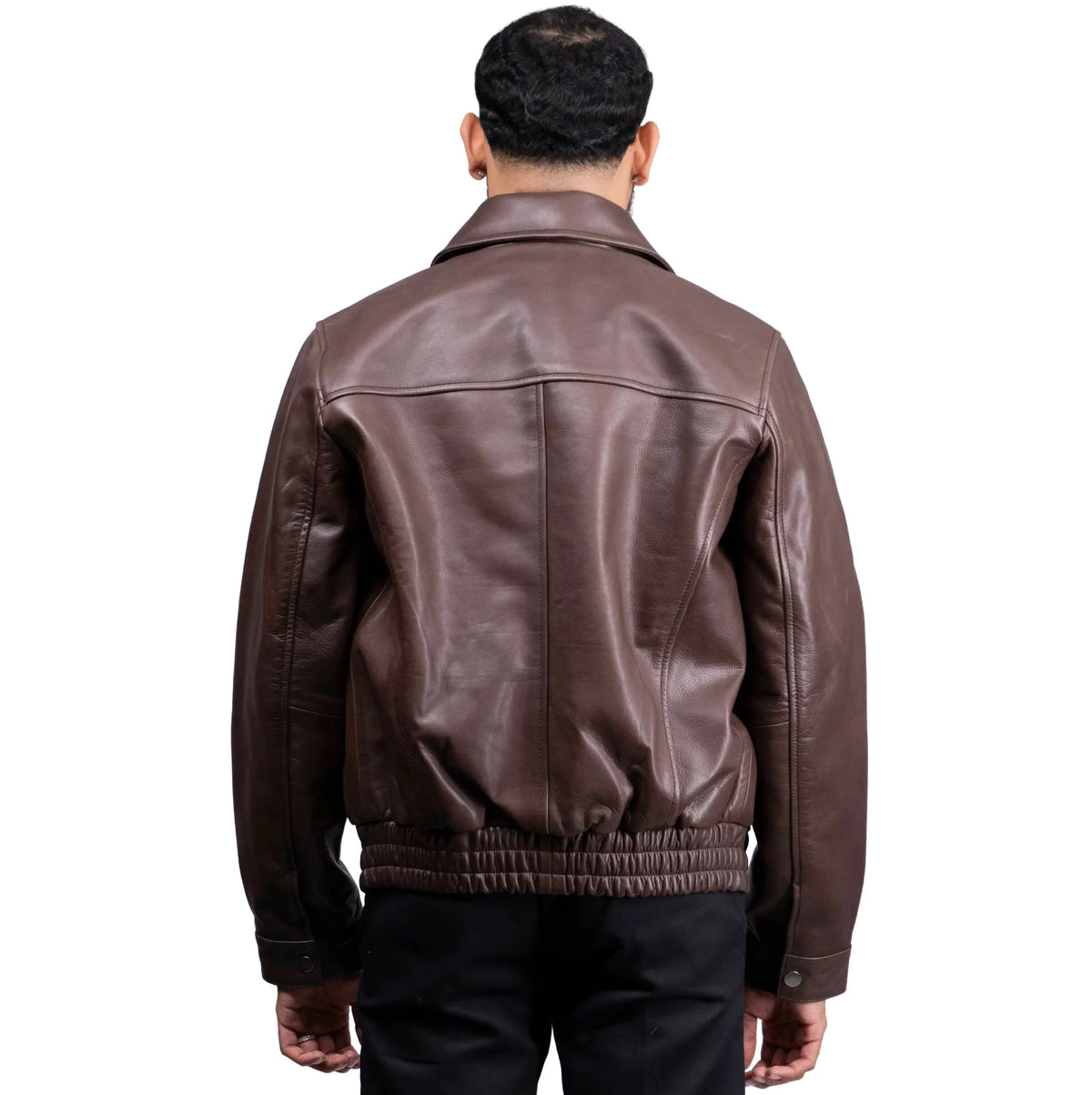 Classic Leather Bomber Jacket