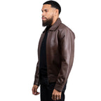 Classic Leather Bomber Jacket