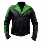 MEN NINJA MOTORCYCLE LEATHER RACING JACKET