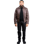 Classic Leather Bomber Jacket