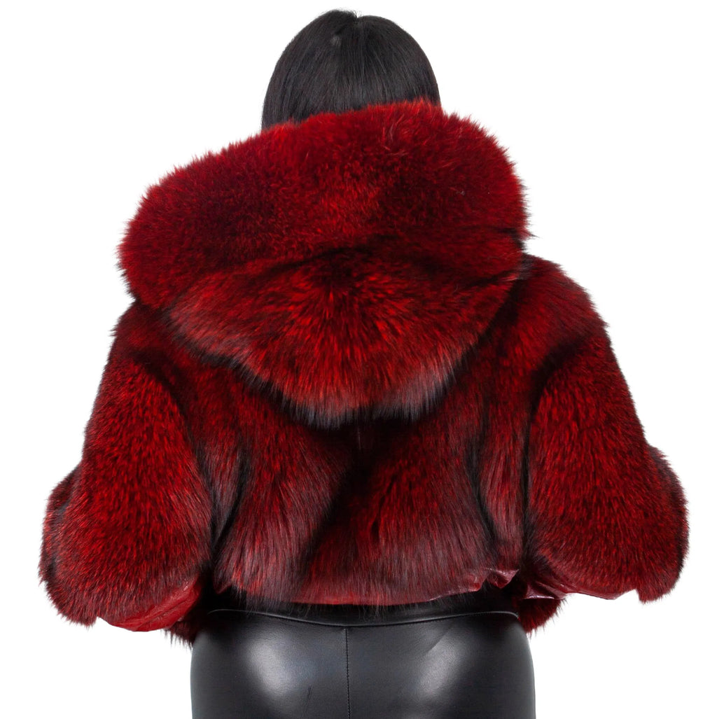 Simon Fox and Leather Cropped Jacket