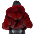 Simon Fox and Leather Cropped Jacket