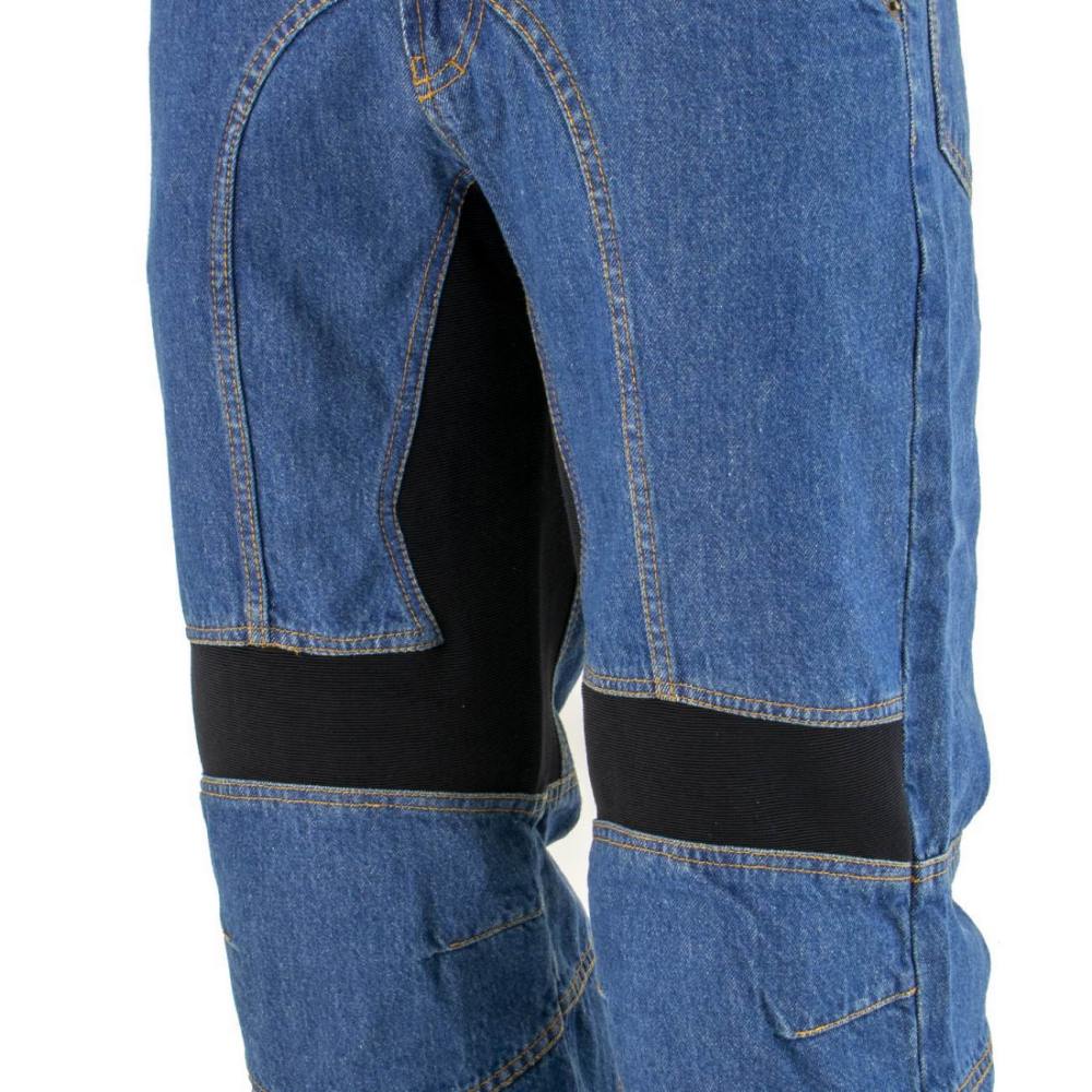 Milwaukee Leather Men's Armored Classic Fit Blue Denim Motorcycle Racing Style Pants - MDM5015