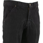 Milwaukee Leather Men's Armored Classic Fit Black Denim Motorcycle Racing Style Pants - MDM5014