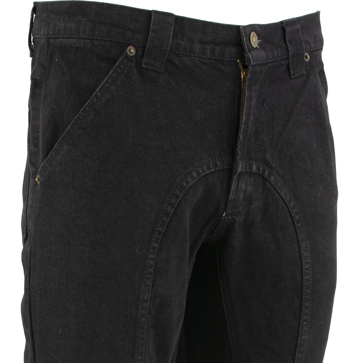 Milwaukee Leather Men's Armored Classic Fit Black Denim Motorcycle Racing Style Pants - MDM5014