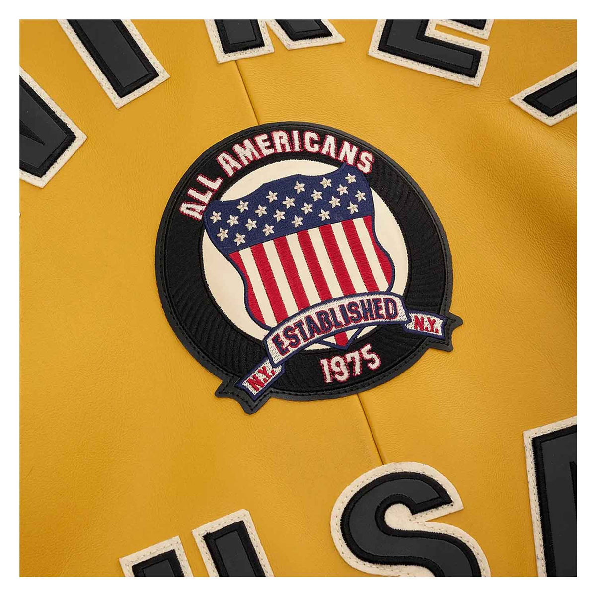 Avirex Iconic Bomber Yellow Leather Jacket