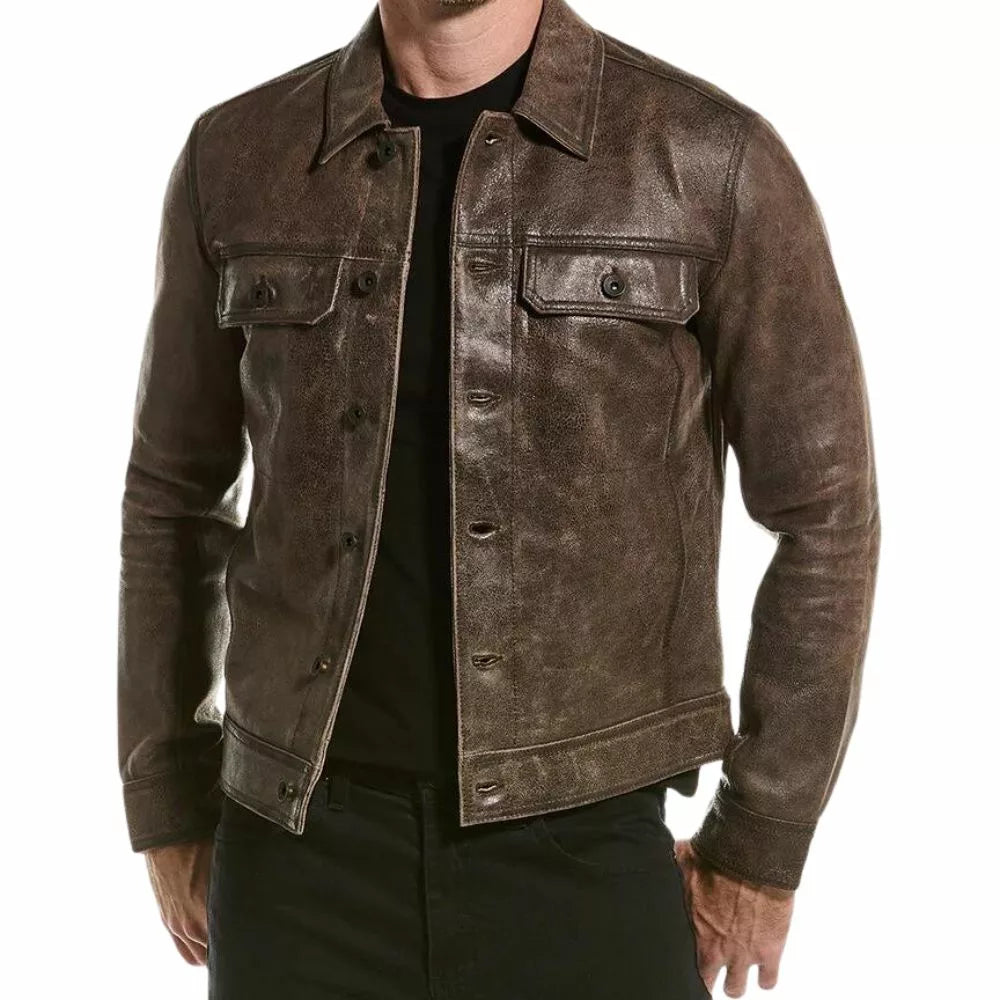 Mens Brown Saul Jacket