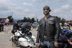 Hot Leathers Men's Lockstep Leather Motorcycle Jacket - JKM1028