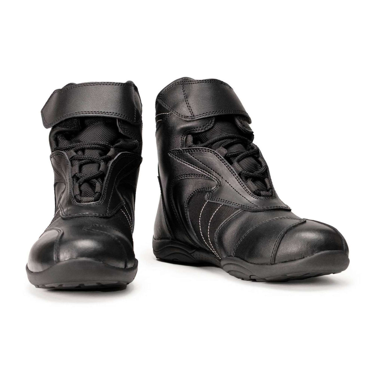 MMCC Men's Ridge Racer Black Motorcycle Boots - MBM9180