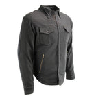 Milwaukee Leather Men’s Splitline Phantom 2-Tone CE Armored Protective Flannel - Kevlar® Reinforced - MPM1670