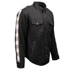 Milwaukee Leather Men’s Splitline Tundra 2-Tone CE Armored Protective Flannel - Kevlar® Reinforced - MPM1673