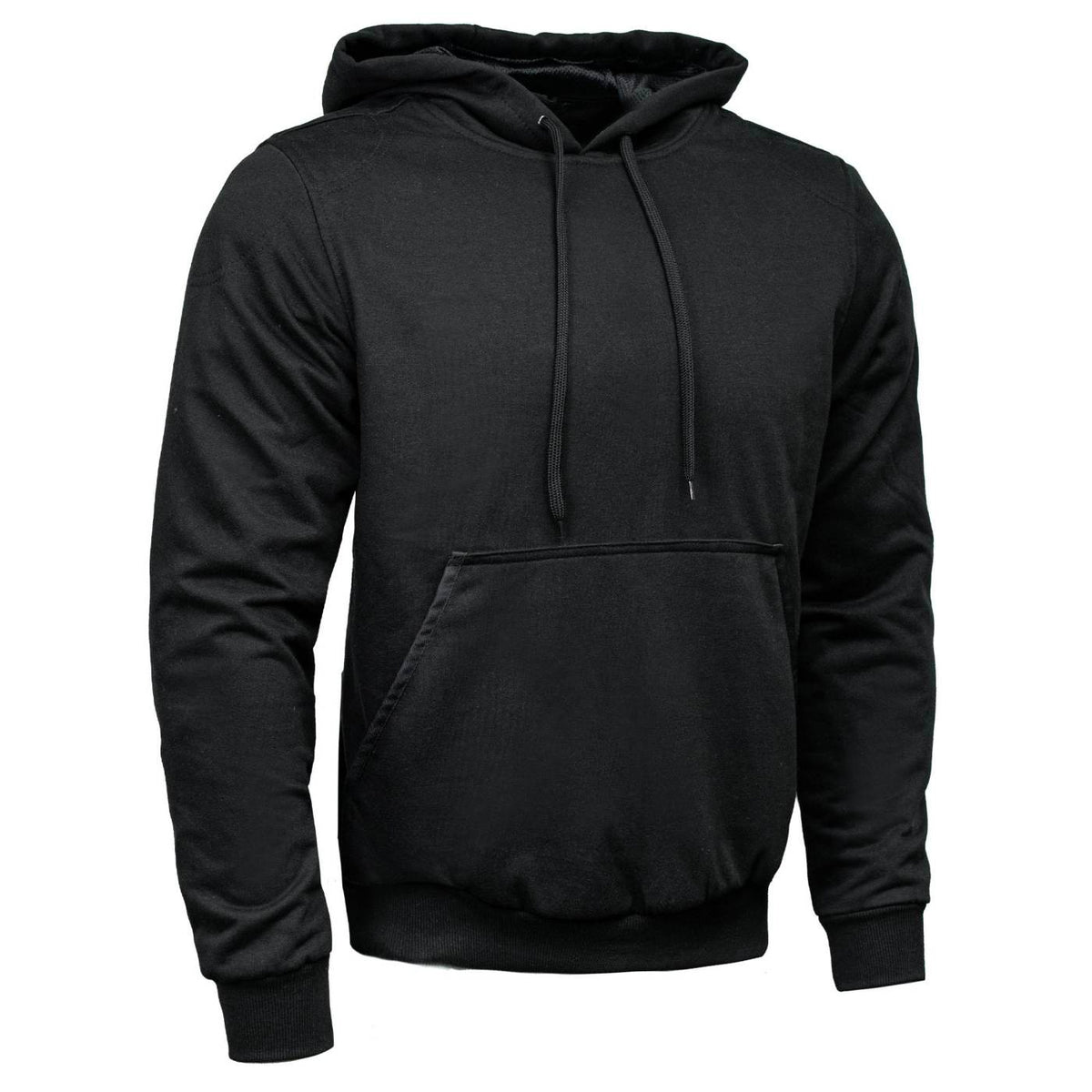 Milwaukee Leather Men's Streetguard Black CE Armored Riding Hoodie, Shoulder and Elbow Armor - MPM1770