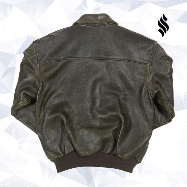 Men's Vintage Leather Jacket 100 Mission A-2 Pilot’s Jacket