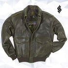 Men's Vintage Leather Jacket 100 Mission A-2 Pilot’s Jacket