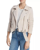 Suede Moto Jacket