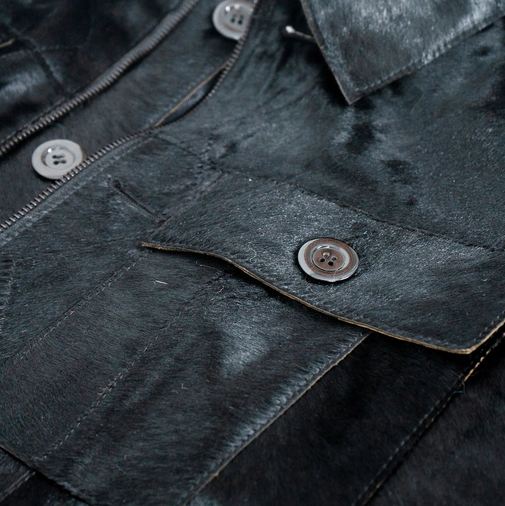 Pony Skin Trucker Jacket
