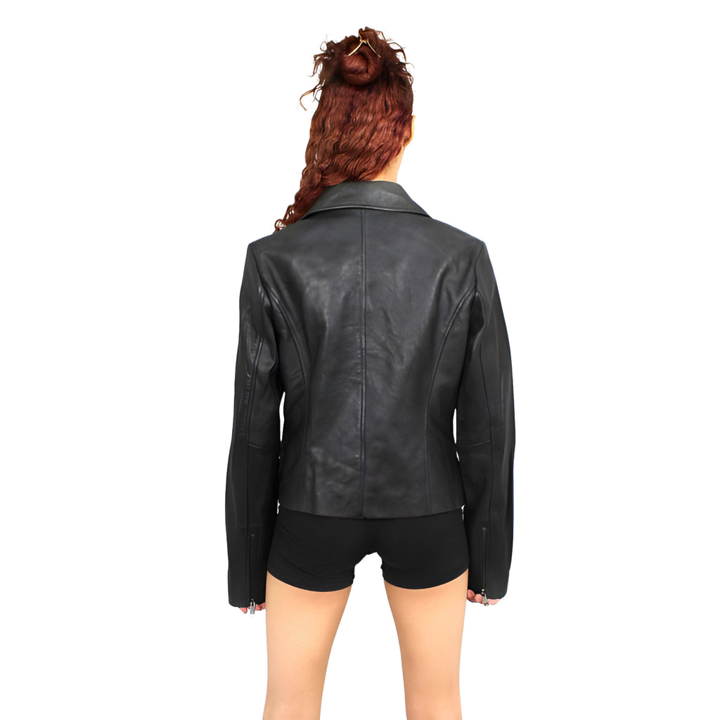 Women Classic Moto Jacket