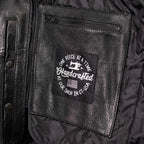 Milwaukee Leather USA MADE MLJKM5003 Men's Black Echo Premium Leather Motorcycle Jacket with Reflective Piping