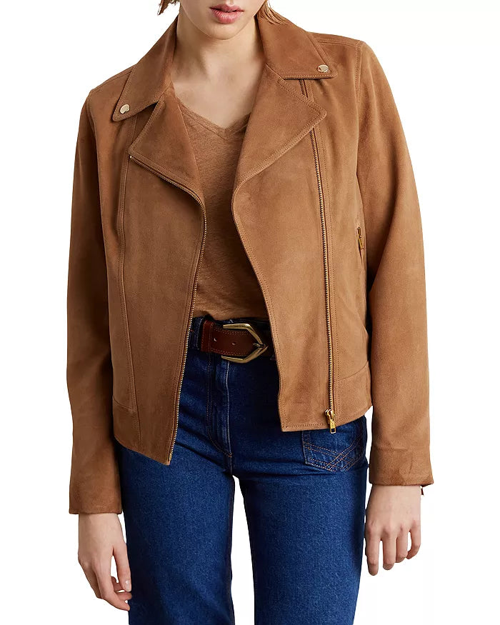 Maud Suede Moto Jacket