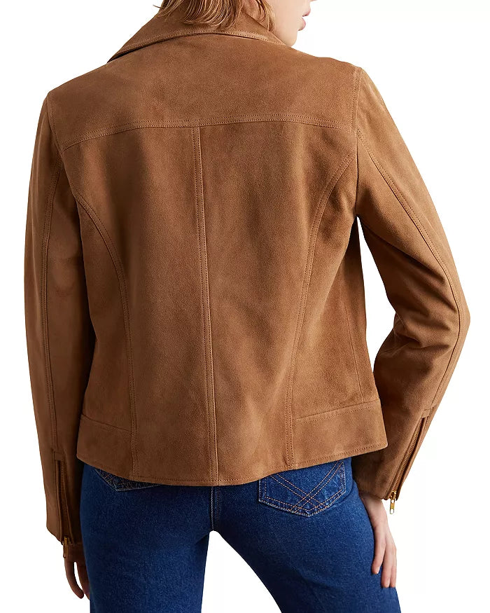 Maud Suede Moto Jacket