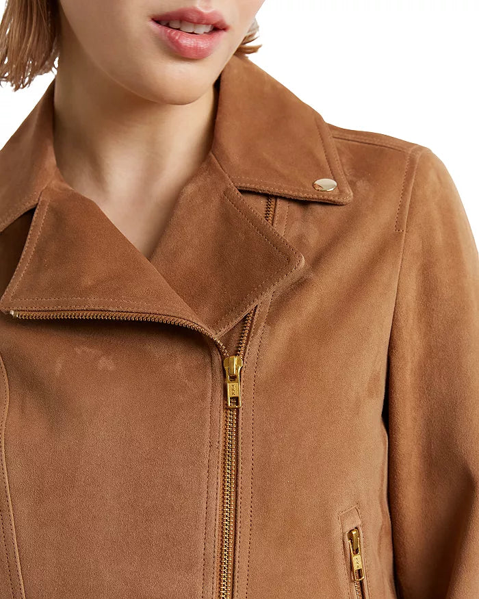 Maud Suede Moto Jacket