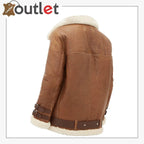 Women Light Brown Shearling Jacket