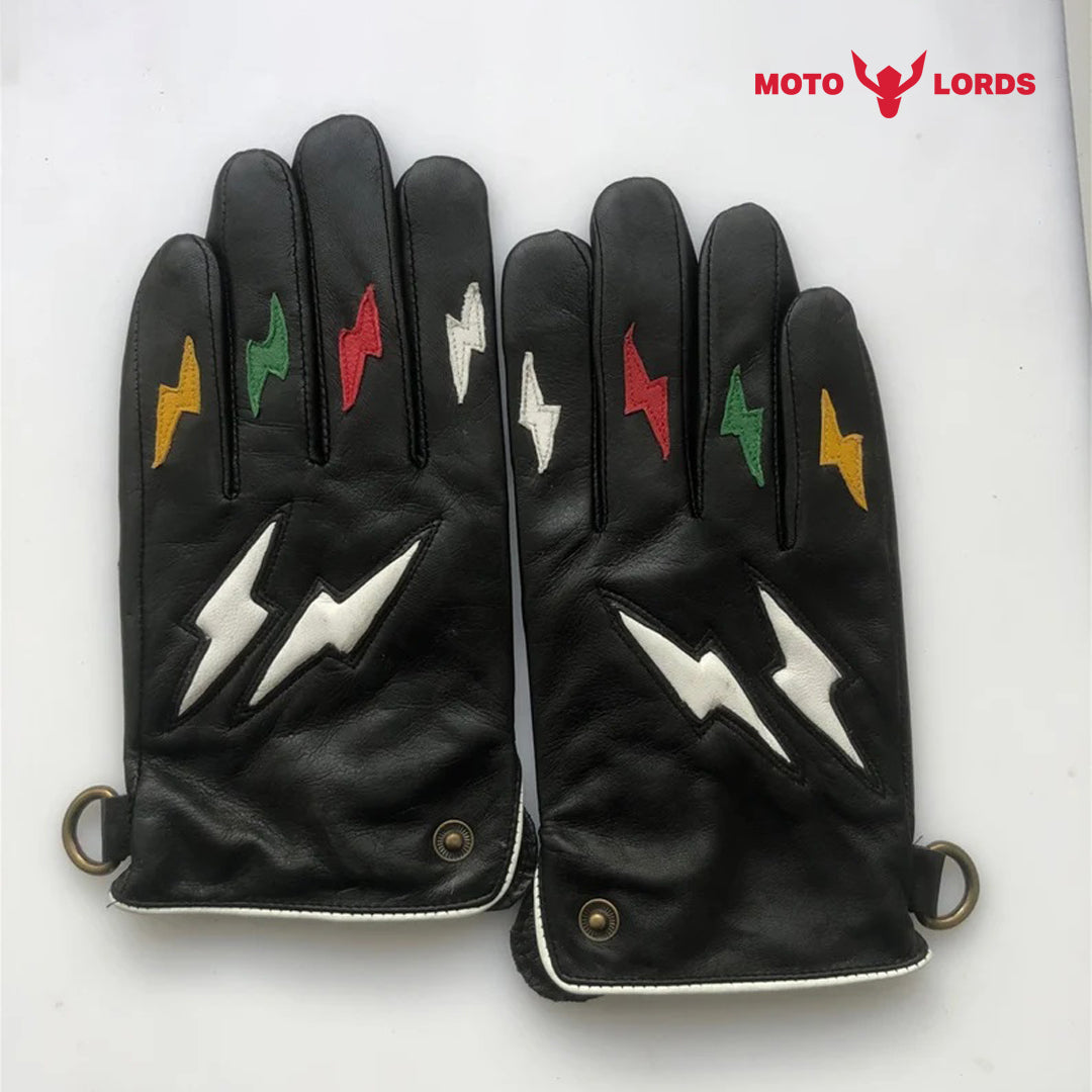 Vintage Flame Gloves – Black