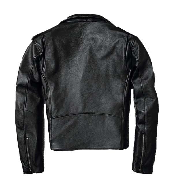 Mens Black Cafe Racer Leather Jacket Quilted Jacket