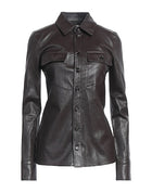 Fashion Leather Shirt Bottega Veneta