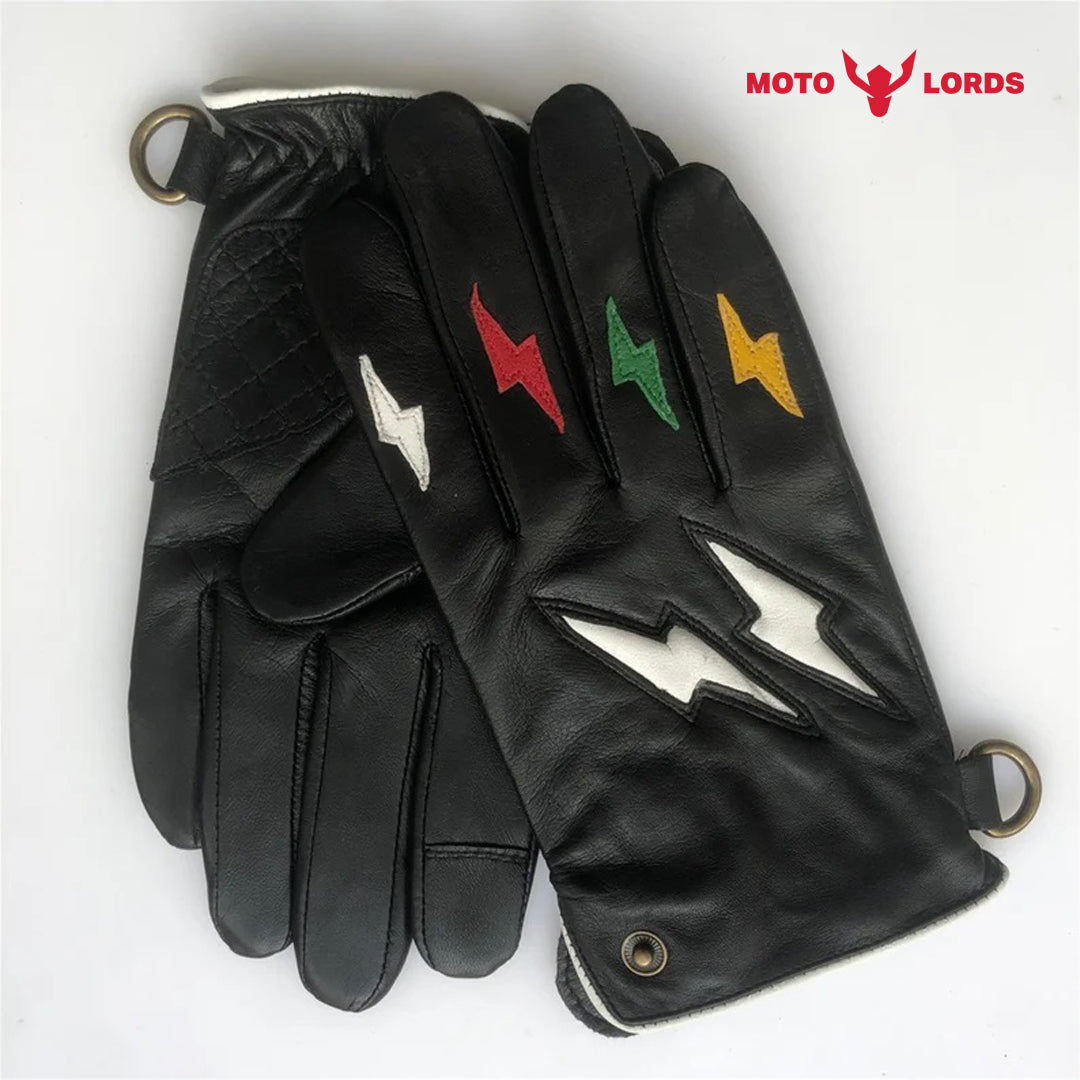 Vintage Flame Gloves – Black