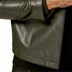 Palaleather Black Zipped Sheepskin Leather Jacket