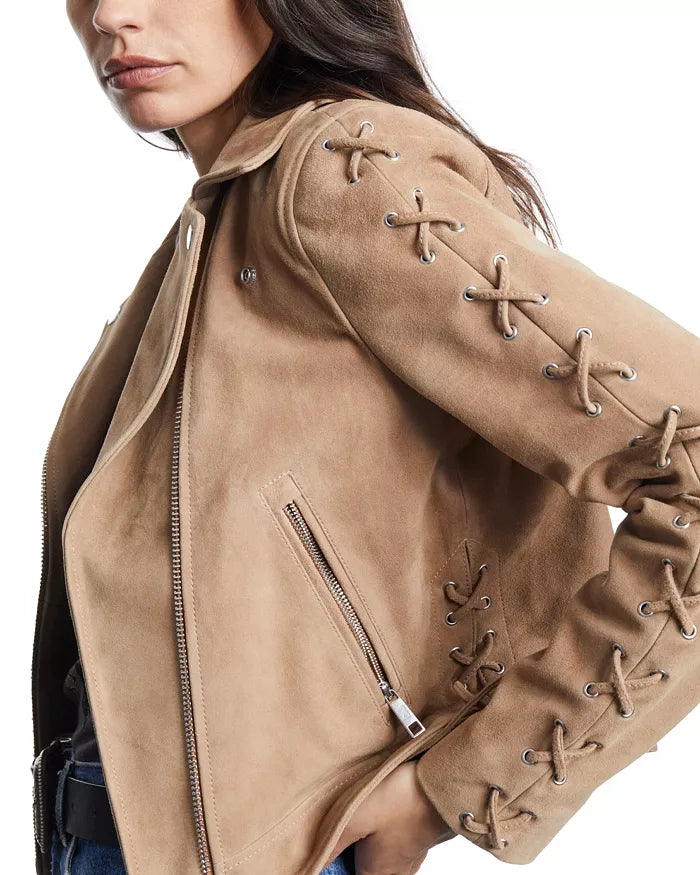 Suede Biker Jacket
