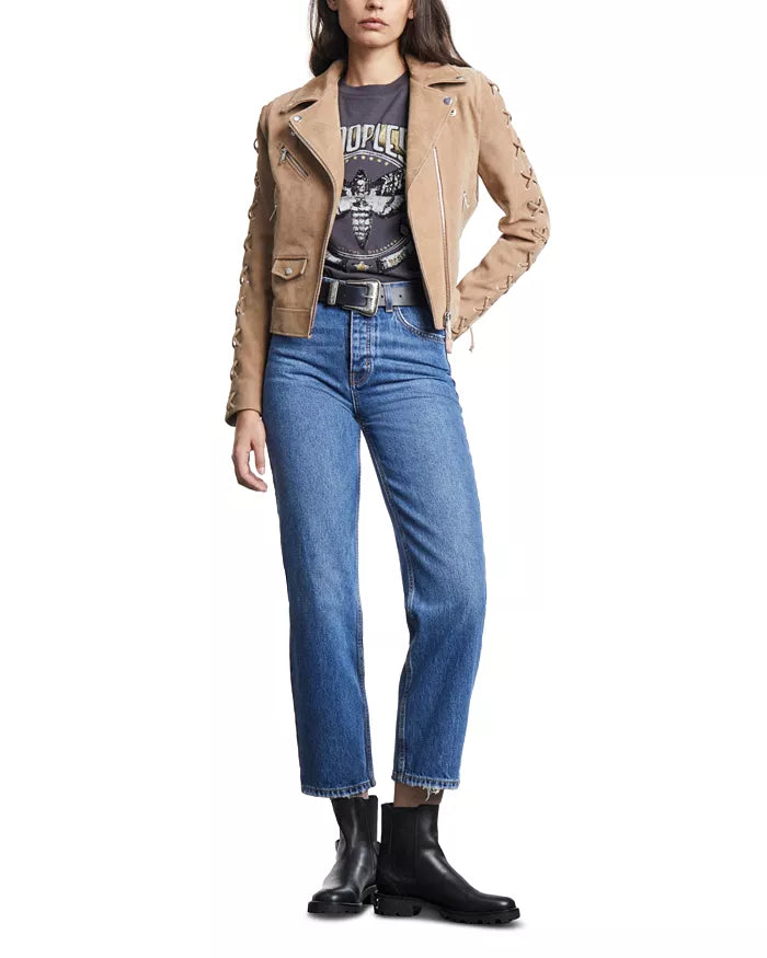 Suede Biker Jacket