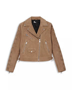 Suede Biker Jacket