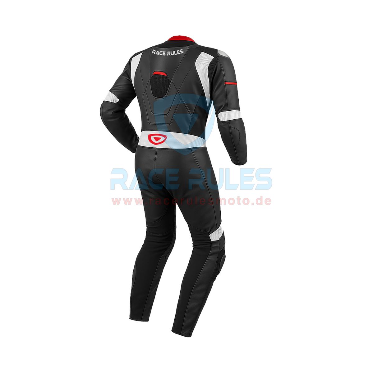 Motorbike Racing Suit by Race Rules – Premium Leather Track Suit with Protection