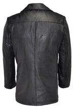 Leather Naval Pea Coat