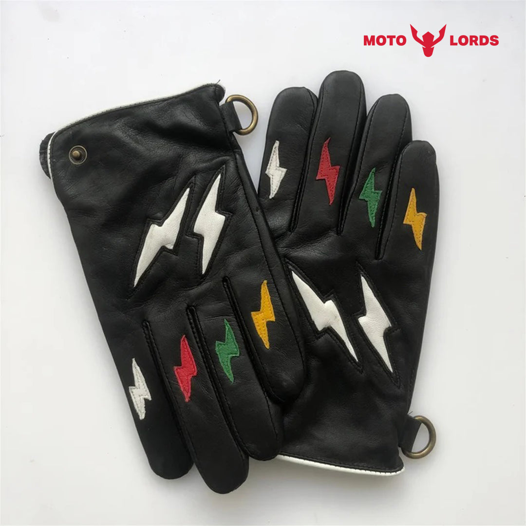Vintage Flame Gloves – Black