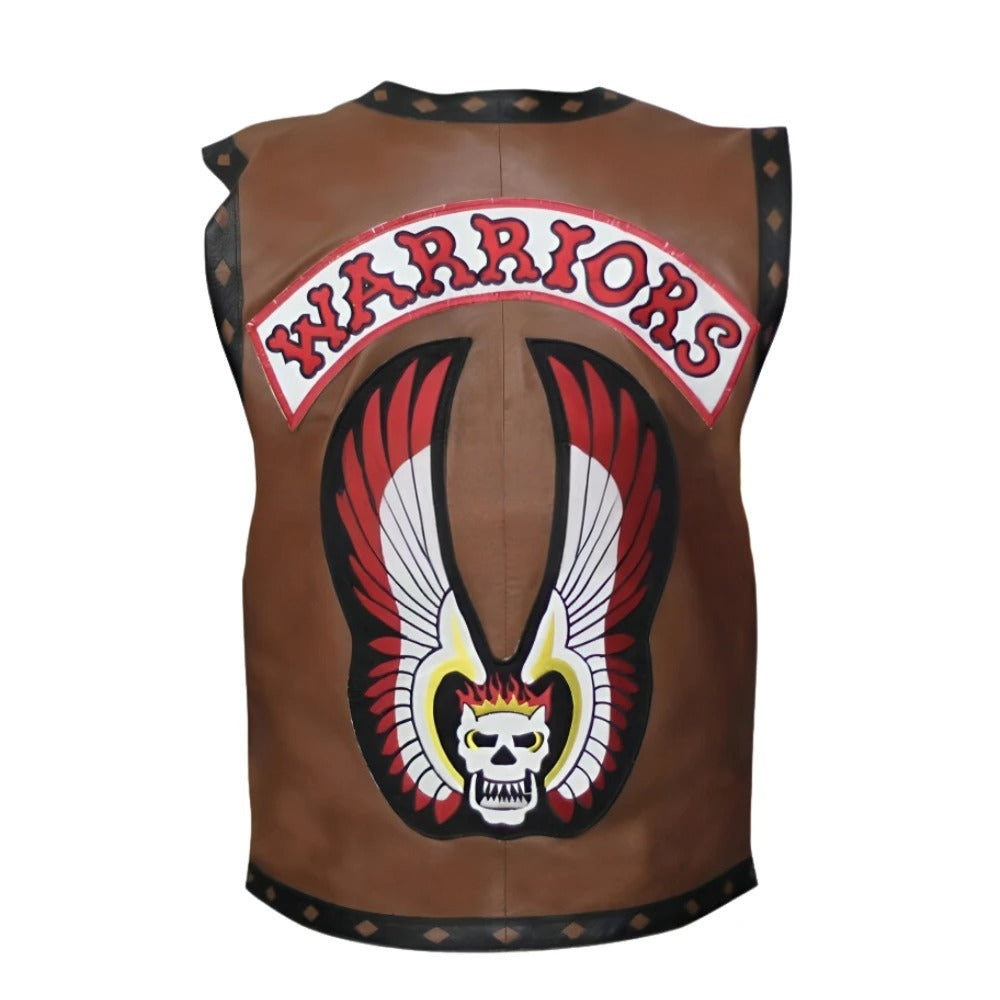 Warriors Skull Leather Vest