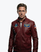Ryan Gosling Project Hail Mary Red Leather Jacket
