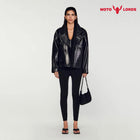 Plus Size Oversized Vogue Visage Premium Leather Jacket