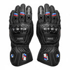BMW M1000RR leather motorcycle racing gloves