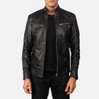 New Men Mack Black Racing Motorbike Riding Leather Biker Jacket