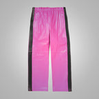 Men's Pink Sheepskin Leather Pants