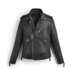 Mens Riding MotoFashion Black Quilted Biker Leather Jacket