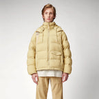 Men’s Vibrant Yellow Puffer Jacket - Bold & Warm
