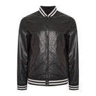 Men’s Genuine Leather Varsity Bomber Jacket